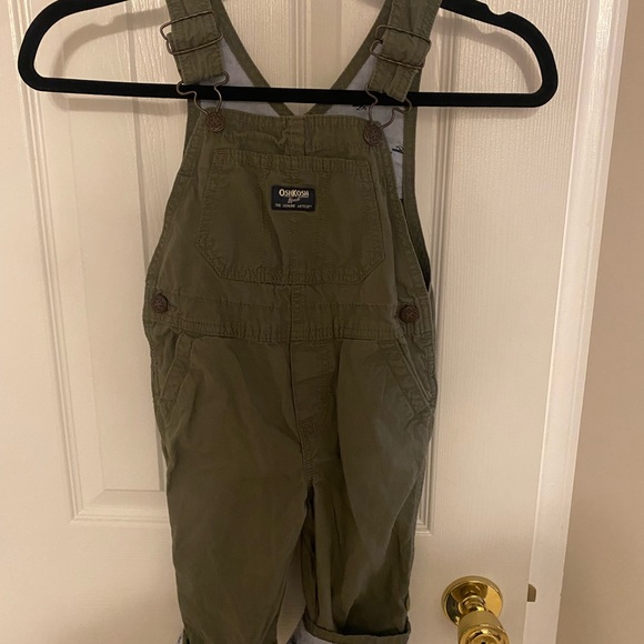 OshKosh B'gosh Other - OshKosh B'gosh Green Blue Plane Details Kids Overalls